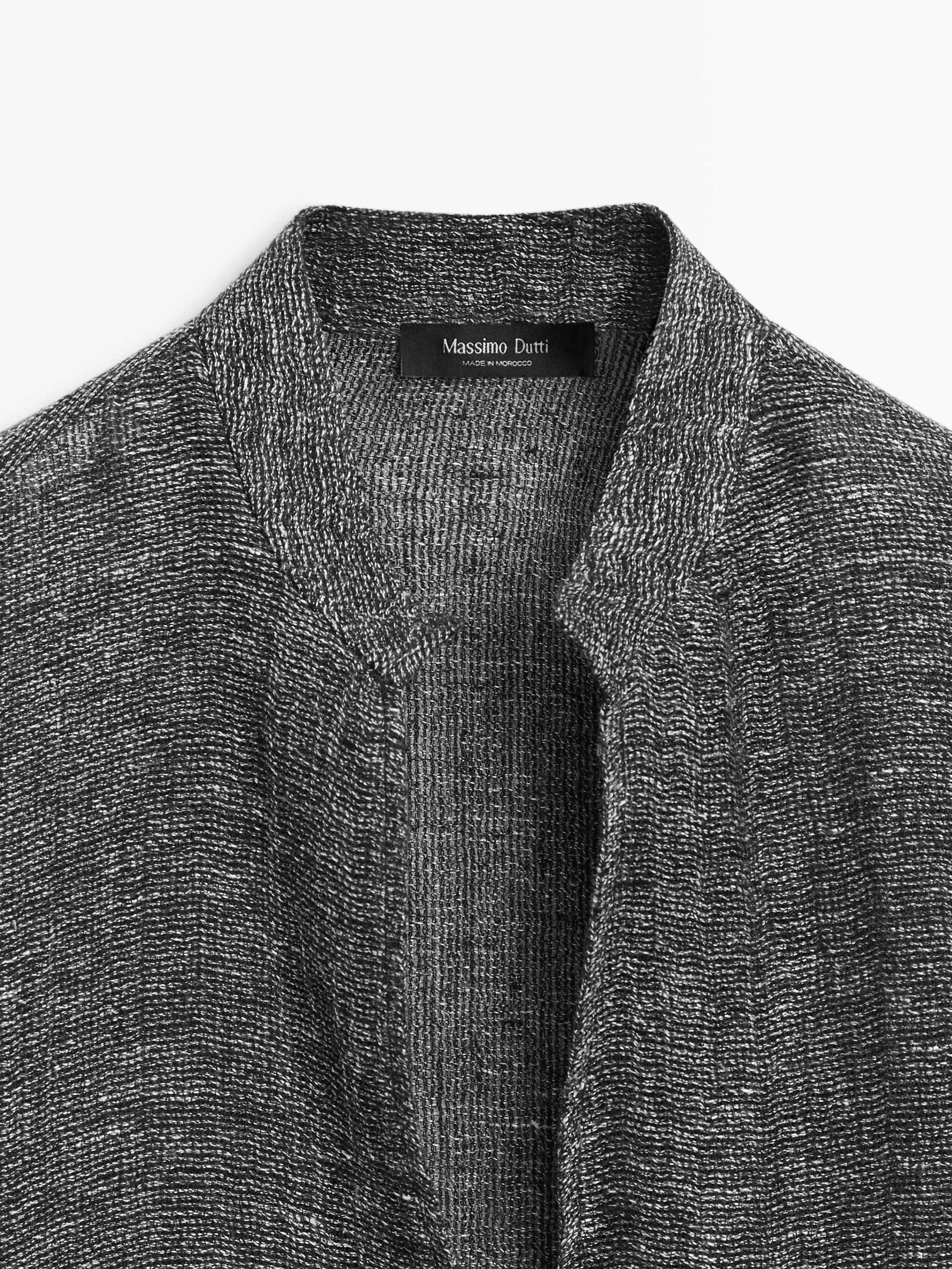 Blouse total look lin mélangé